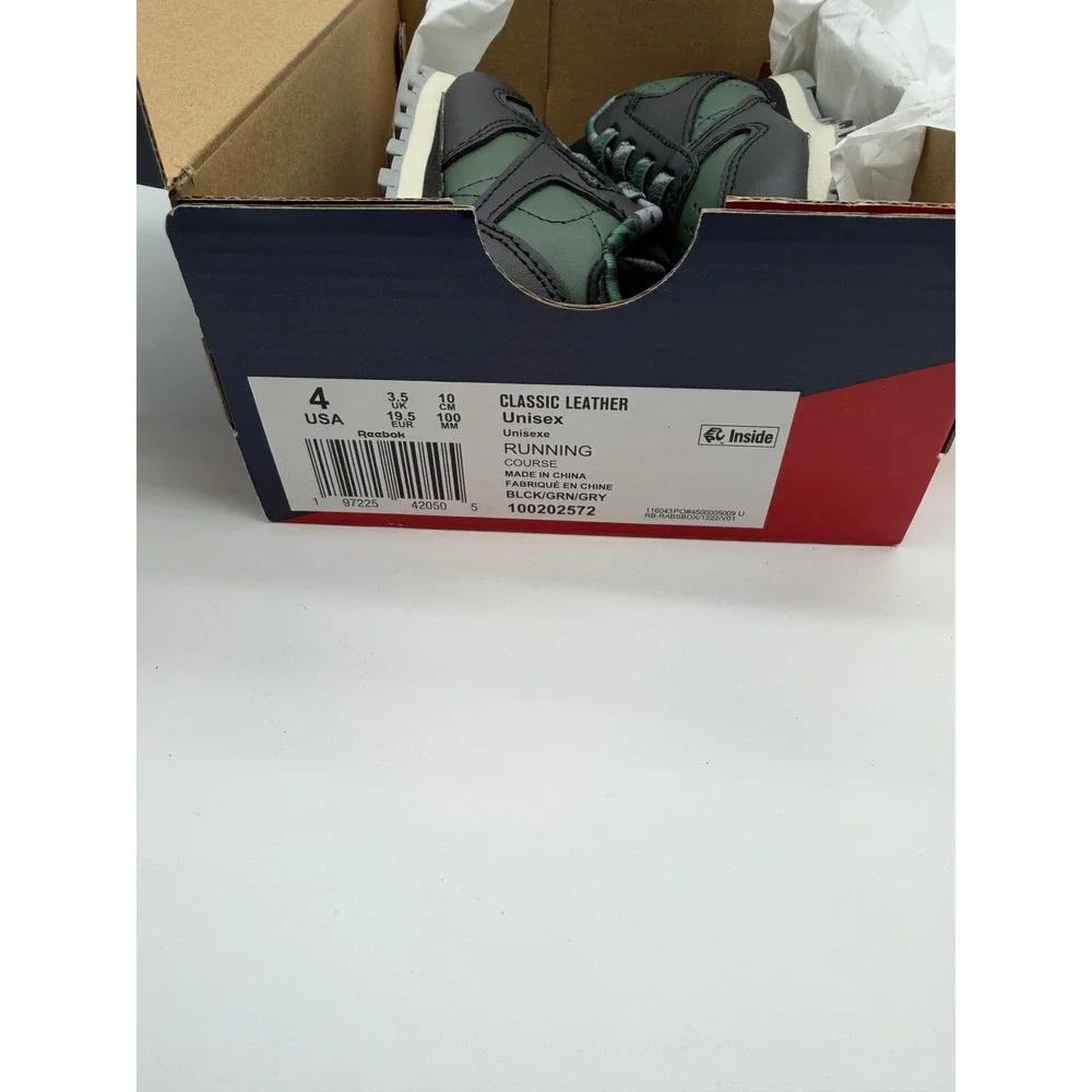 Reebok Harry Potter Classic Leather Slytherin Toddler Shoes Green Black 4